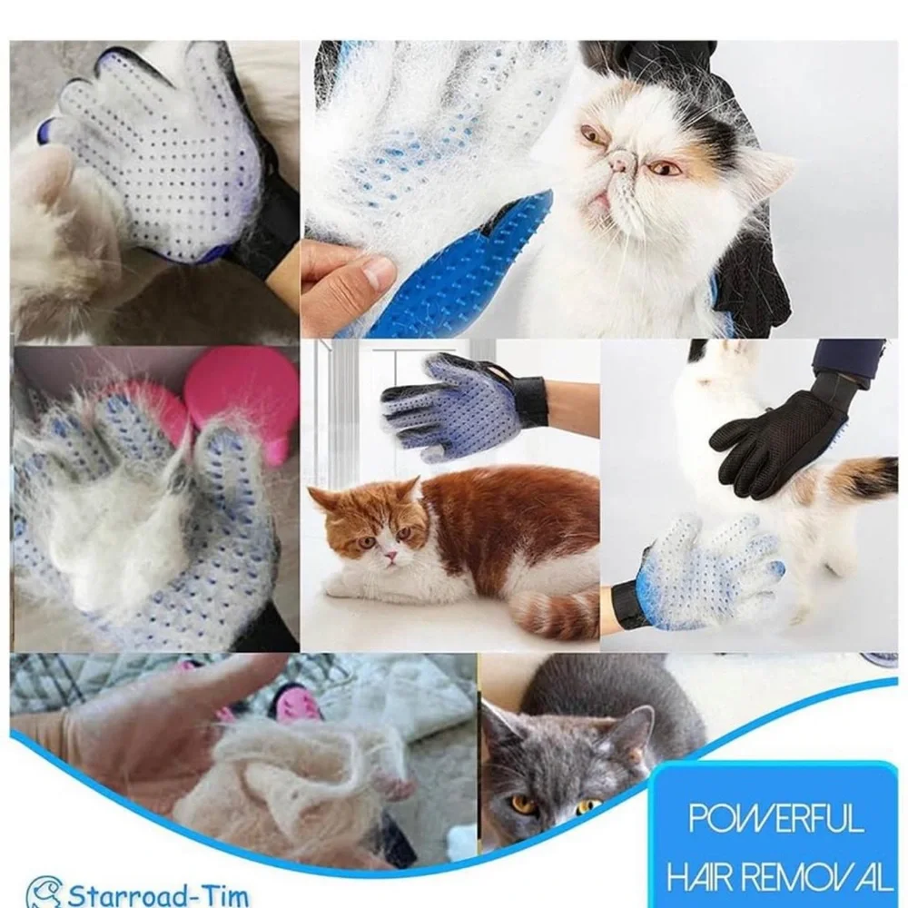 My Choice 3 in 1 Pet Hair Remover Plus and Grooming and Cleaning Gloves Usable